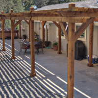 We build custom pergolas
